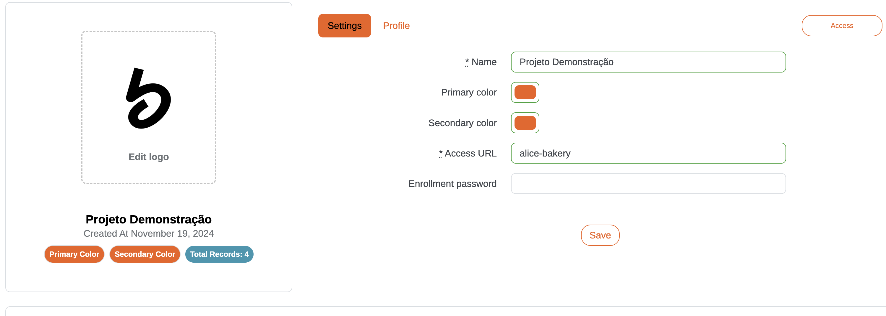 Defining the Access URL